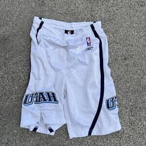 Utah Jazz Reebok Youth Large 14-16 Jazz Team Issued Apparel Reebok Shorts Y2K